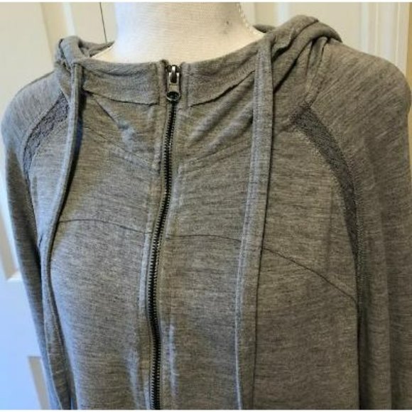 CITY LIGHTS Gray Thumb Hole Hoodie Size XL - Picture 4 of 7